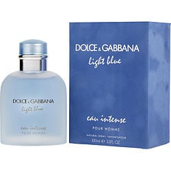 D & G Light Blue Eau Intense By Dolce & Gabbana Eau De Parfum Spray 3.3 Oz