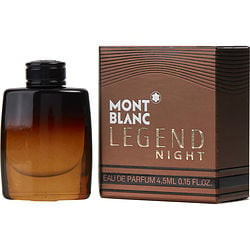 Mont Blanc Legend Night By Mont Blanc Eau De Parfum 0.15 Oz Mini