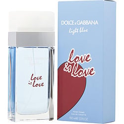 D & G Light Blue Love Is Love By Dolce & Gabbana Edt Spray 3.3 Oz