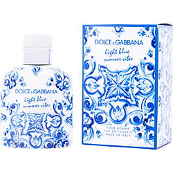 D & G Light Blue Summer Vibes By Dolce & Gabbana Edt Spray 4.2 Oz