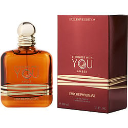 Emporio Armani Stronger With You Amber By Giorgio Armani Eau De Parfum Spray 3.4 Oz